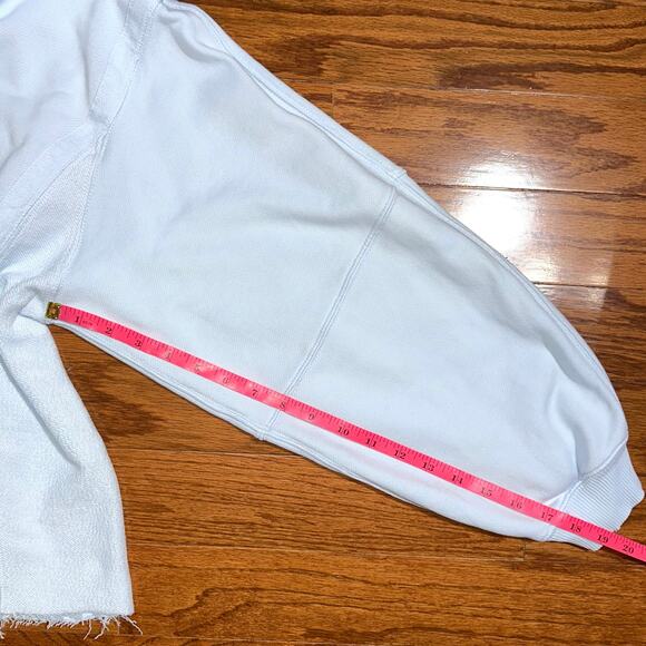Aerie Light Blue Oversized Casual Cotton Blend Pullover Size Small - Picture 14 of 14